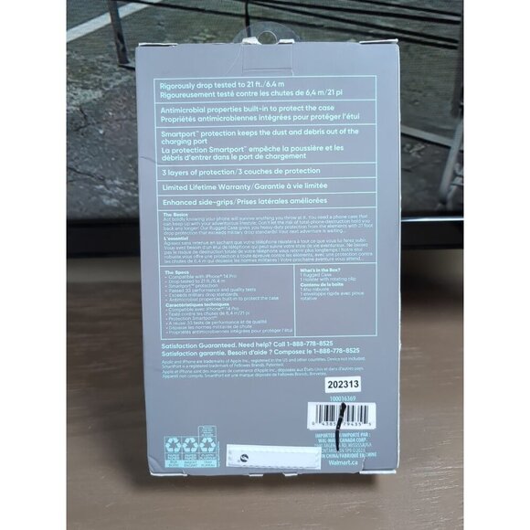 onn 1065601 MagSafe-Compatible Clear Rugged Case (iPhone 14 Pro) - Picture 2 of 10